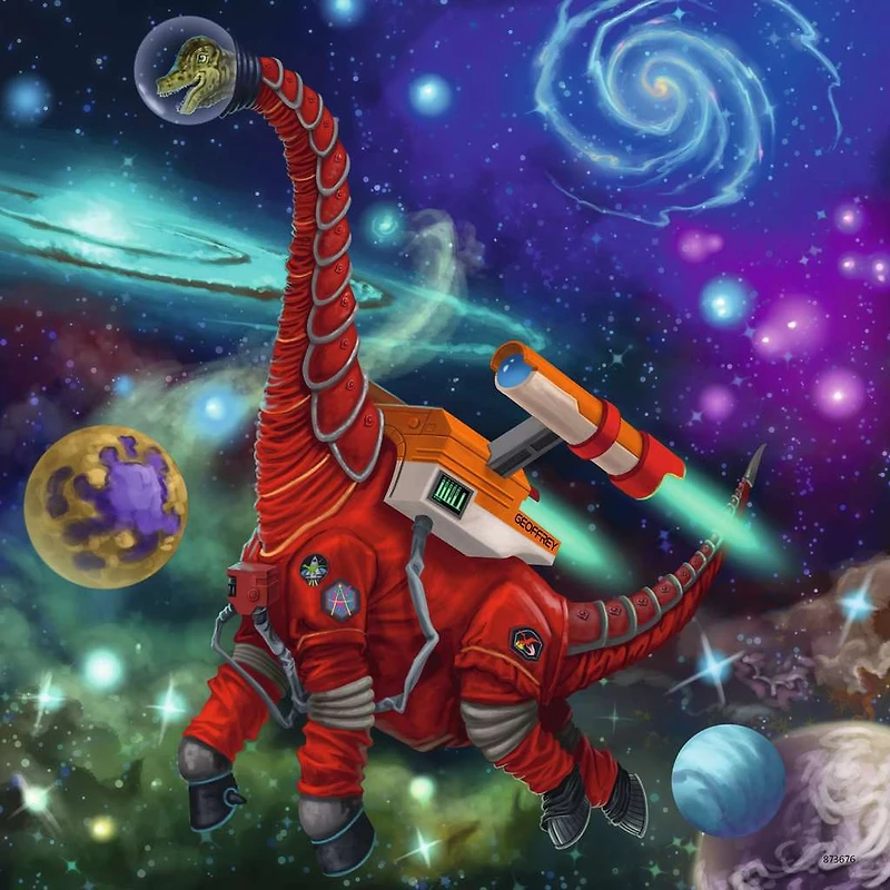 Dinosaurs in Space - 3x49 Piece Puzzle