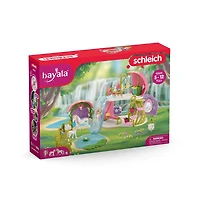 Glittering Flower House with Unicorns, Lake and Stable