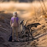 Luna Lovegood & Baby Thestral