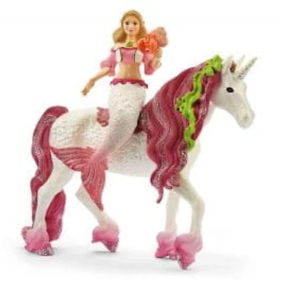 Mermaid Feya Riding Underwater Unicorn
