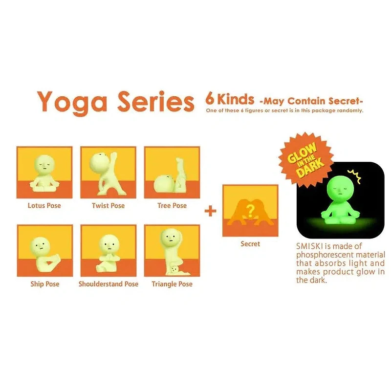 Smiski Mini Figure: Yoga Series