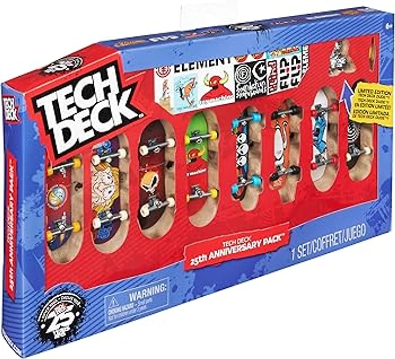Tech Deck 25th Anniversary 8 Pack Fingerboards