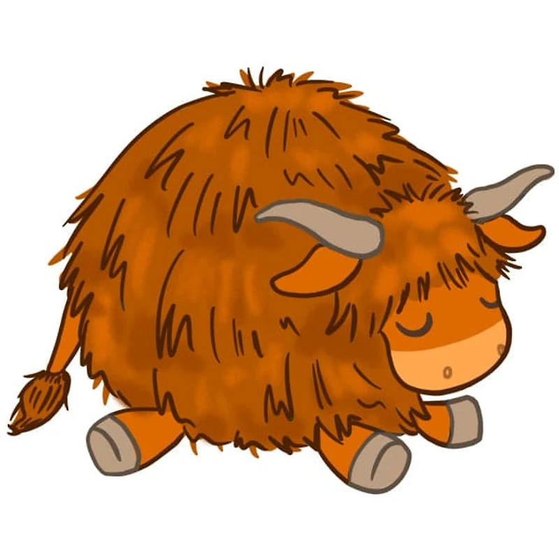 Mini Squishables - 7" Highland Cow