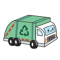 Squishables Go! - 12" Garbage Truck