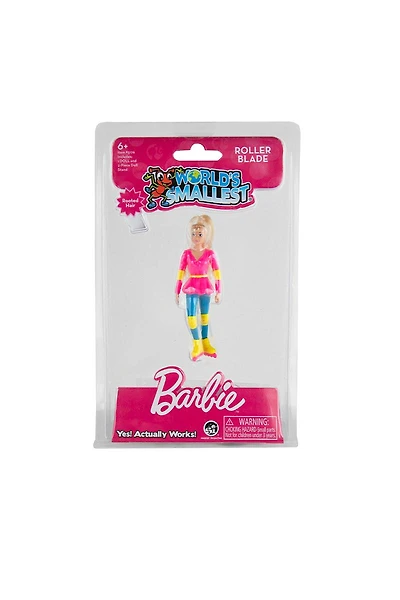 World's Smallest 4 Inch Posable Barbie™ Doll – Rollerblade Or Cowgirl