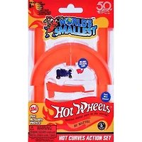 World's Smallest Hot Wheels Hot Curves Action Set - Includes 1 Car
