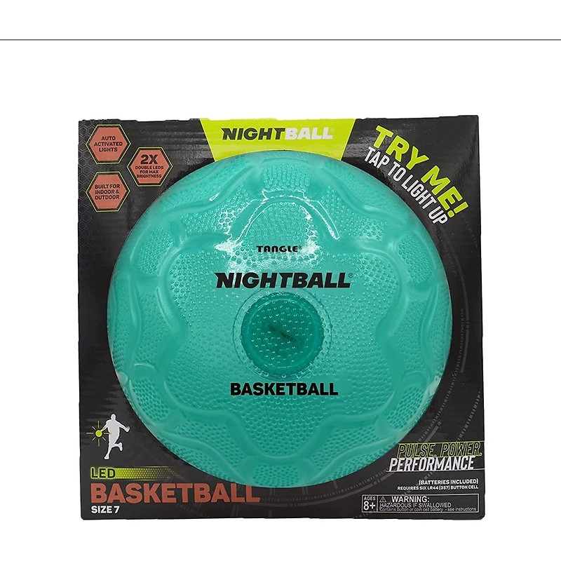 Nightball Glow in the Dark Light Up Basketball Teal