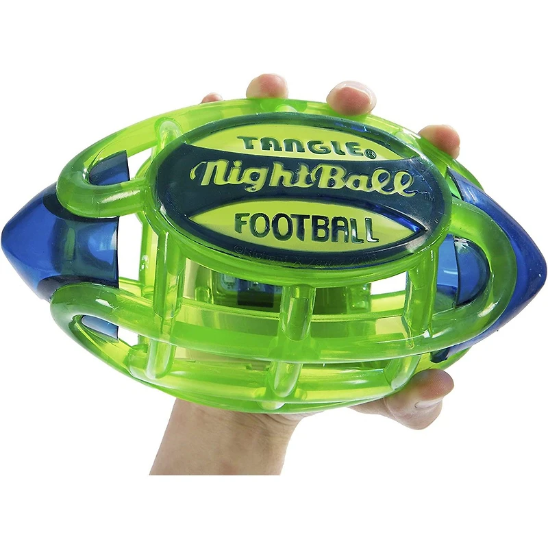 Nightball Glow in the Dark Light Up Matrix Football Blue/Green