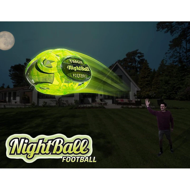 Nightball Glow in the Dark Light Up Matrix Football Blue/Green