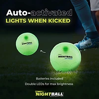 Nightball Glow in the Dark Light Up Soccer Ball