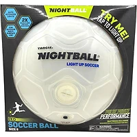 Nightball Glow in the Dark Light Up Soccer Ball White