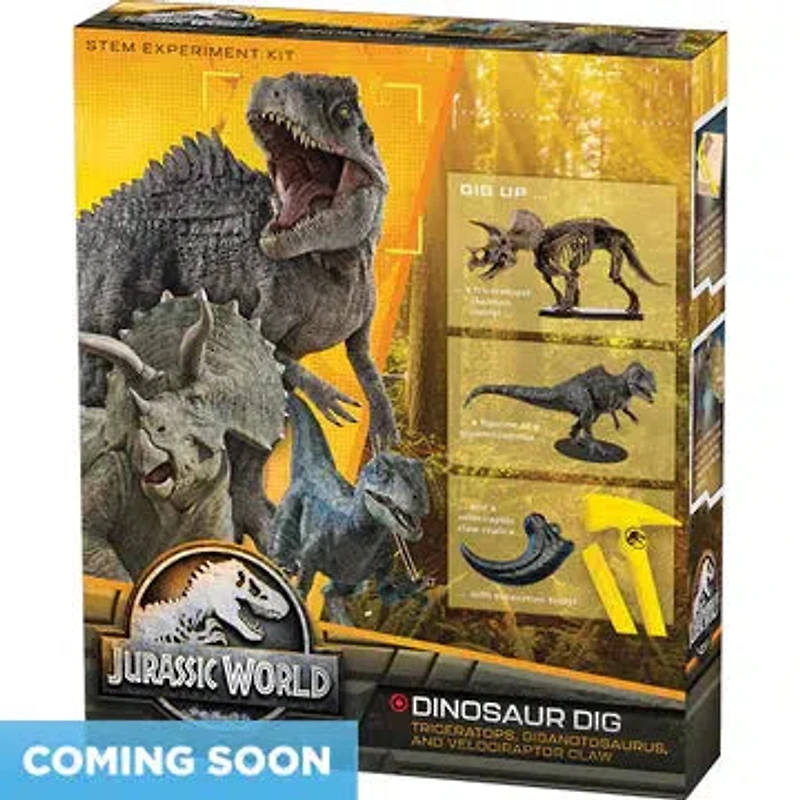 Jurassic World: Dinosaur Dig - Triceratops, Giganotosaurus, and Velociraptor Claw