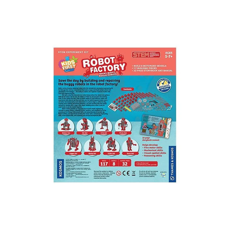 Kids First Robot Factory: Wacky, Misfit, Rogue Robots