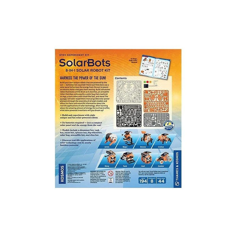 SolarBots: 8-in-1 Solar Robot Kit