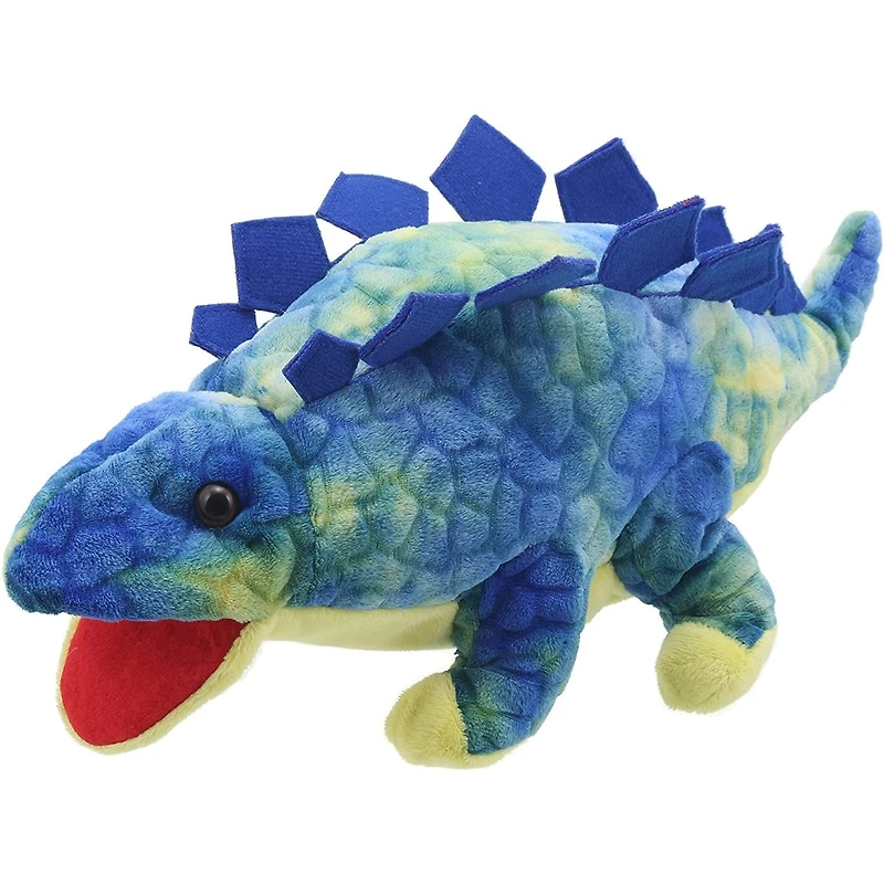 Baby Stegosaurus Puppet - Blue