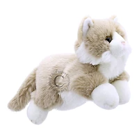 Full Bodied Puppet - Cat - Beige & White