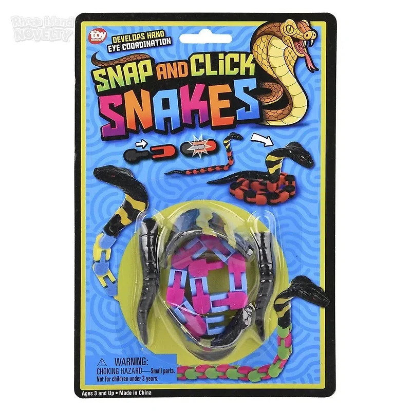 12" Snap & Click Snake Assorted Colors