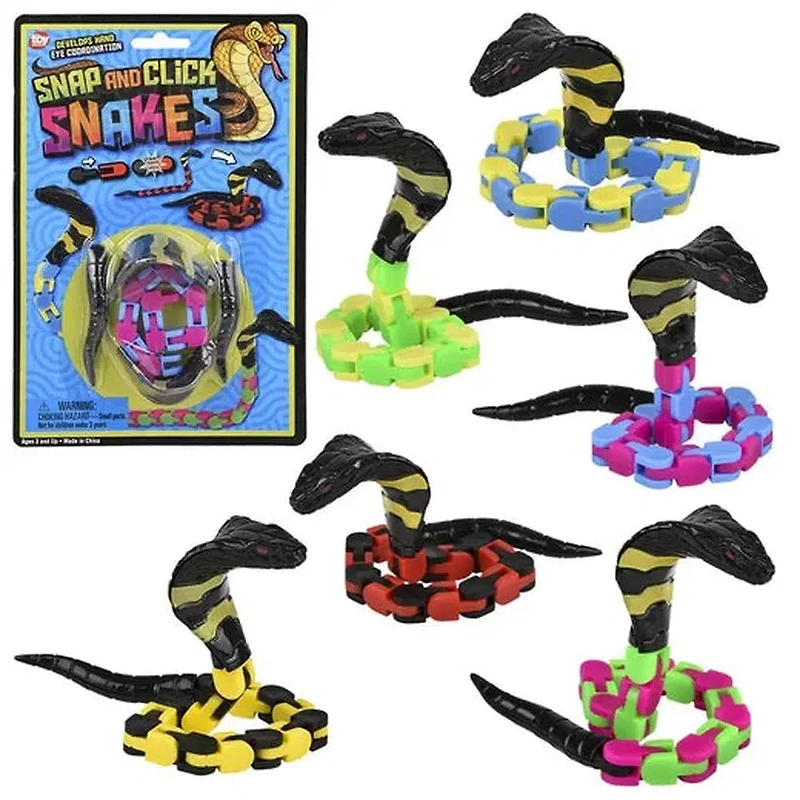 12" Snap & Click Snake Assorted Colors