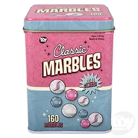 160 Piece Marble Set In A Tin Box