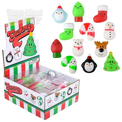 1.5" Gummy Christmas Characters Assorted Styles