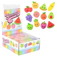 1.5" Gummy Fruit Assorted Styles