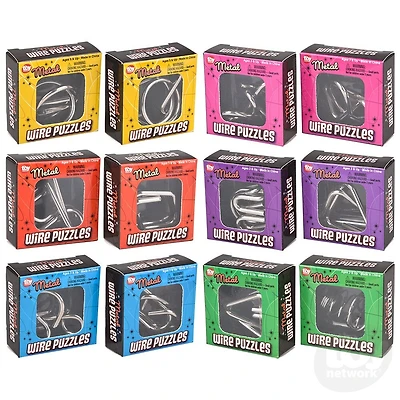 2" Metal IQ Wire Puzzles