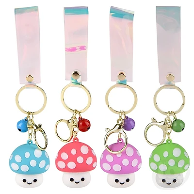 2" Mushroom Charm Wristlet Backpack Keyring
