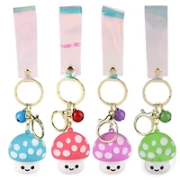 2" Mushroom Charm Wristlet Backpack Keyring