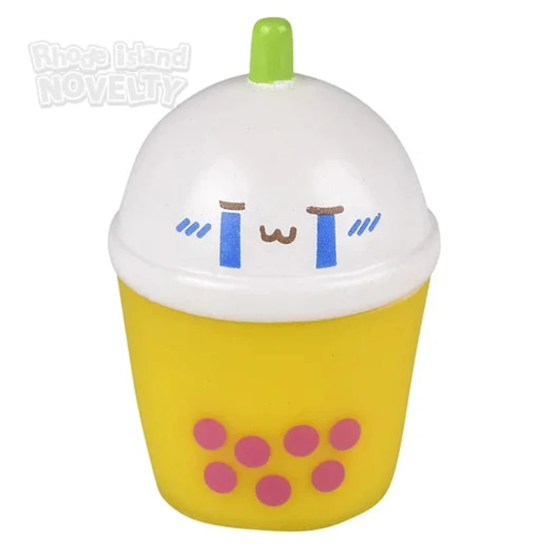 2" Rubber Bubble Tea Rubber Toy