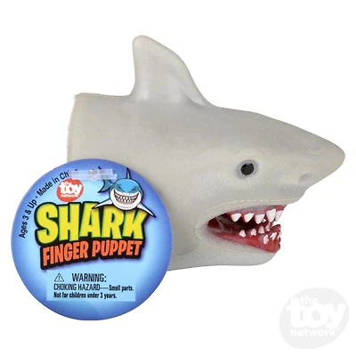 2" Stretchy Shark Finger Puppet