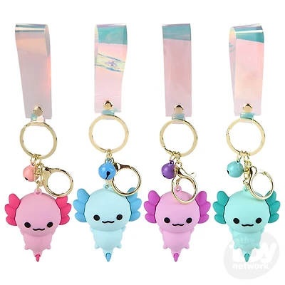 2.25" Axolotl Charm Wristlet Backpack Keyring