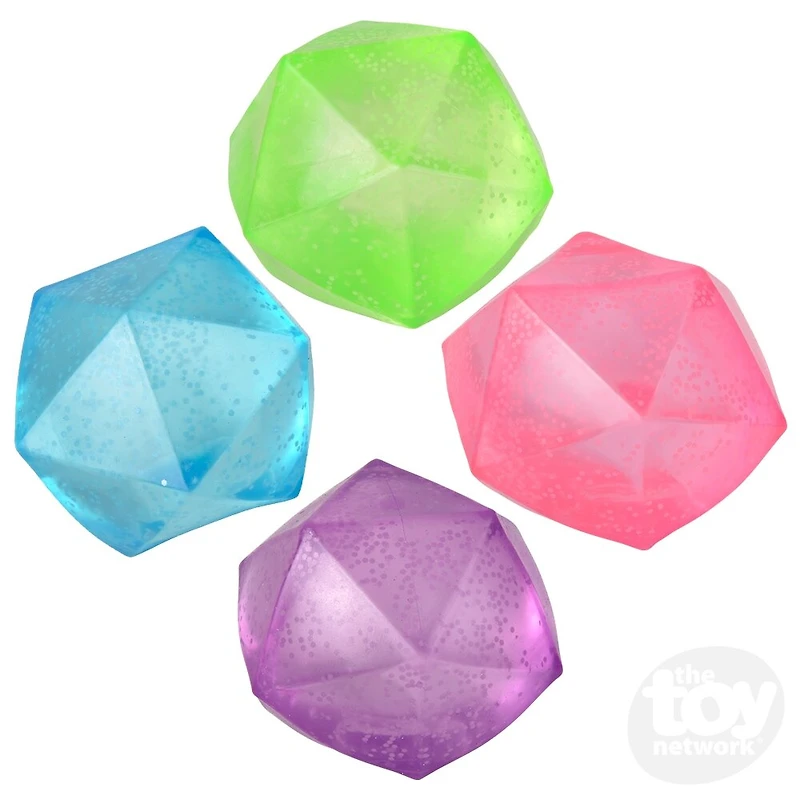 2.25" Glow In Dark Sugar Polyhedron Ball