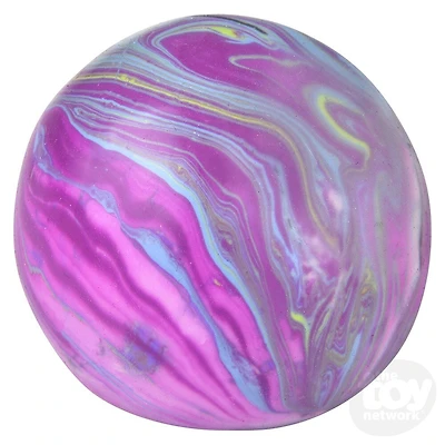 2.33" Squish And Stretch Marbleized Gummi Ball