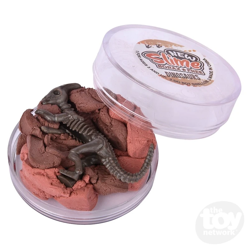 2.7" Dinosaur Fossil Play Clay Slime