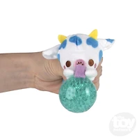 3" Animal Bubble Tea Squeezy Bead Plush Ball