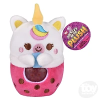 3" Animal Bubble Tea Squeezy Bead Plush Ball
