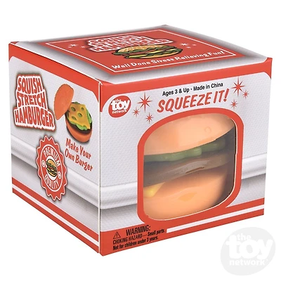 3" Squish And Stretch Hamburger