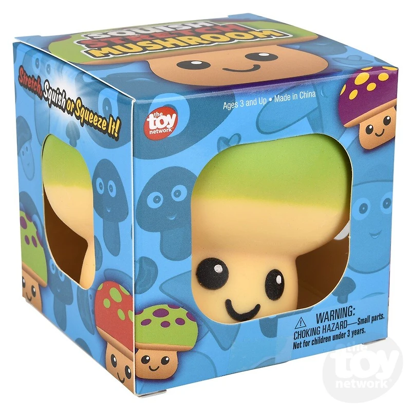 3.25" Squish And Stretch Mushroom