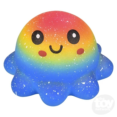 3.5" Squish and Stretch Rainbow Octopus