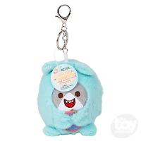 4" Plush Dressed Animals Backpack Clip On