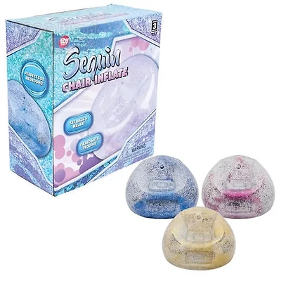 40" Sequin Filled Chair Inflate Assorted Colors
