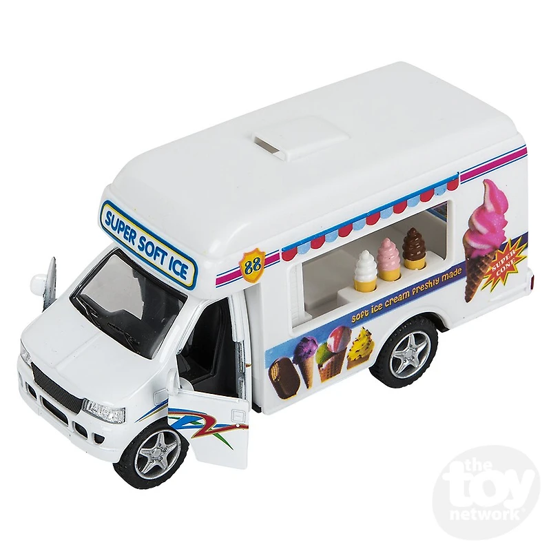 5" Die-Cast Pull Back Ice Cream Truck
