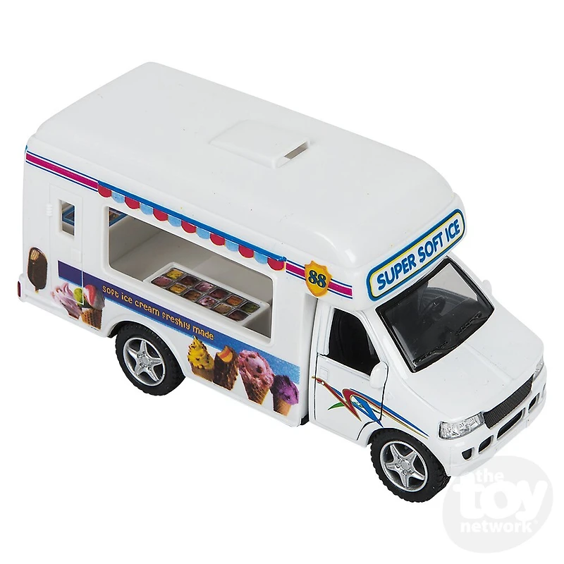 5" Die-Cast Pull Back Ice Cream Truck