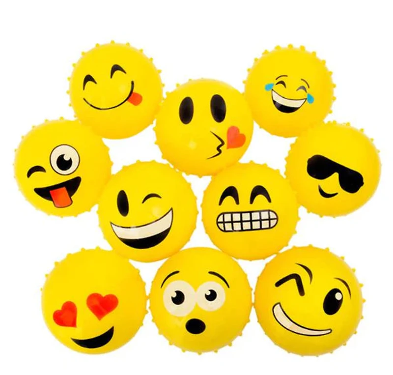 5" Emoticon Knobby Ball