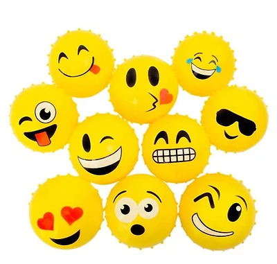 5" Emoticon Knobby Ball
