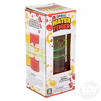 5" Water Spiral Timer Assorted Colors