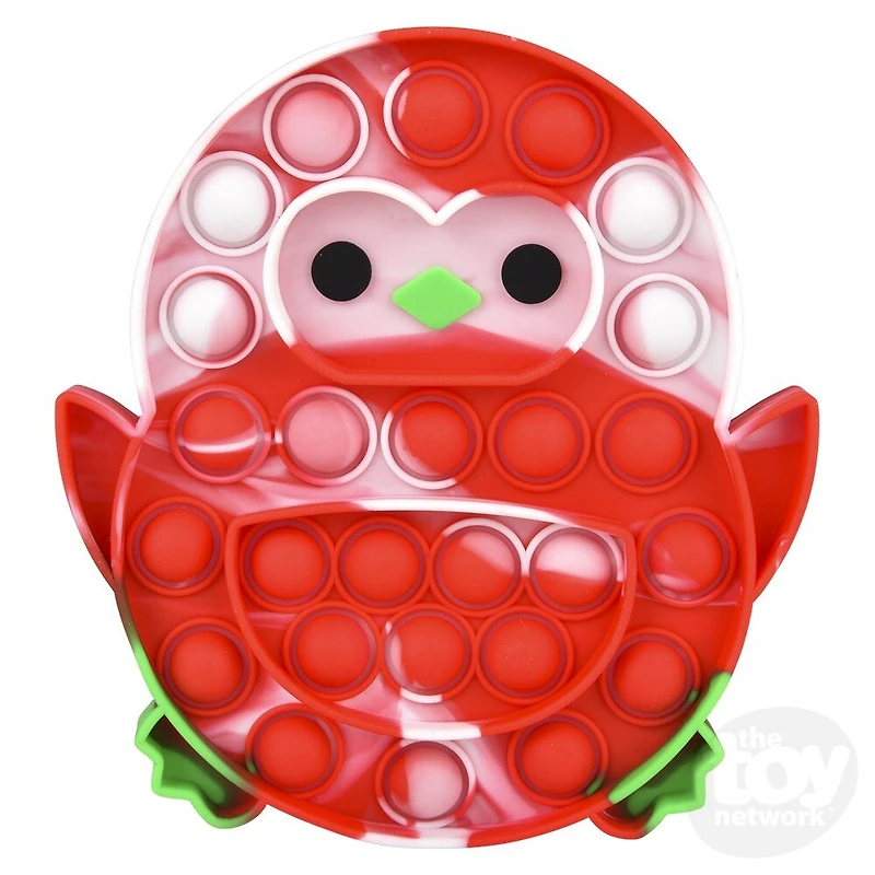 6" Holiday Penguin Bubble Poppers