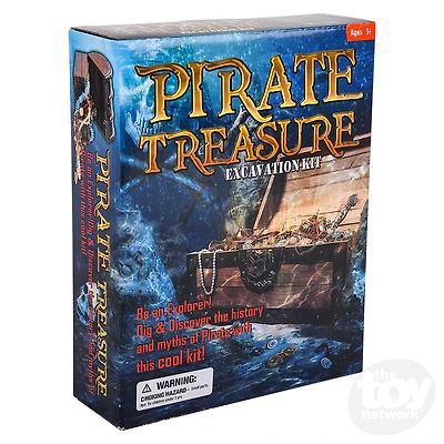 6" Pirate Treasure Chest Dig Kit
