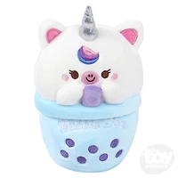 7" Bubble Tea Animal Cup