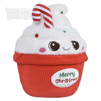 9" Christmas Cupcake Plush